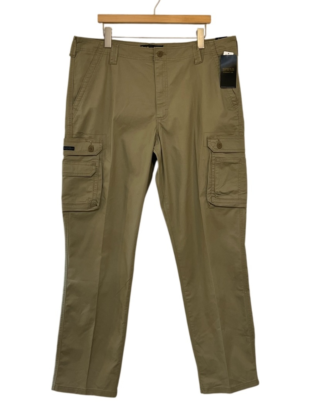 Lee Men’s Cargo Pants Khaki Relaxed Fit Straight Leg 40x34 NWT